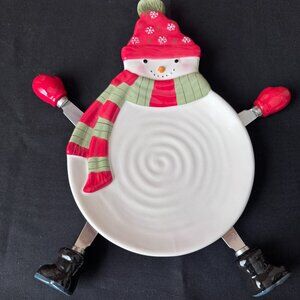Vintage Hallmark Snowman Spreader Set